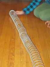 slinky sound model (near end held fixed)