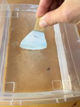 Pulling a shape through water