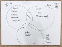 Venn diagram of patterns found in different trees