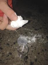 Using a dollar store snap-cap container
