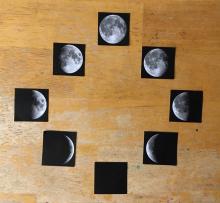 Moon phases puzzle for younger students