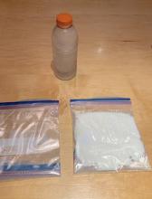 Iced water, control bag and fat bag