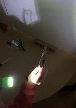 Students may find other ways to reflect the light