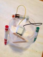 scribbling machine with three markers