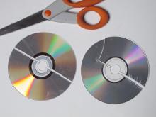 Cut CDs in half