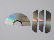 Cut CD into strips