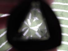 View through kalaidoscope of carpet