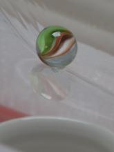 Drop of precipitation on the cling film under the marble