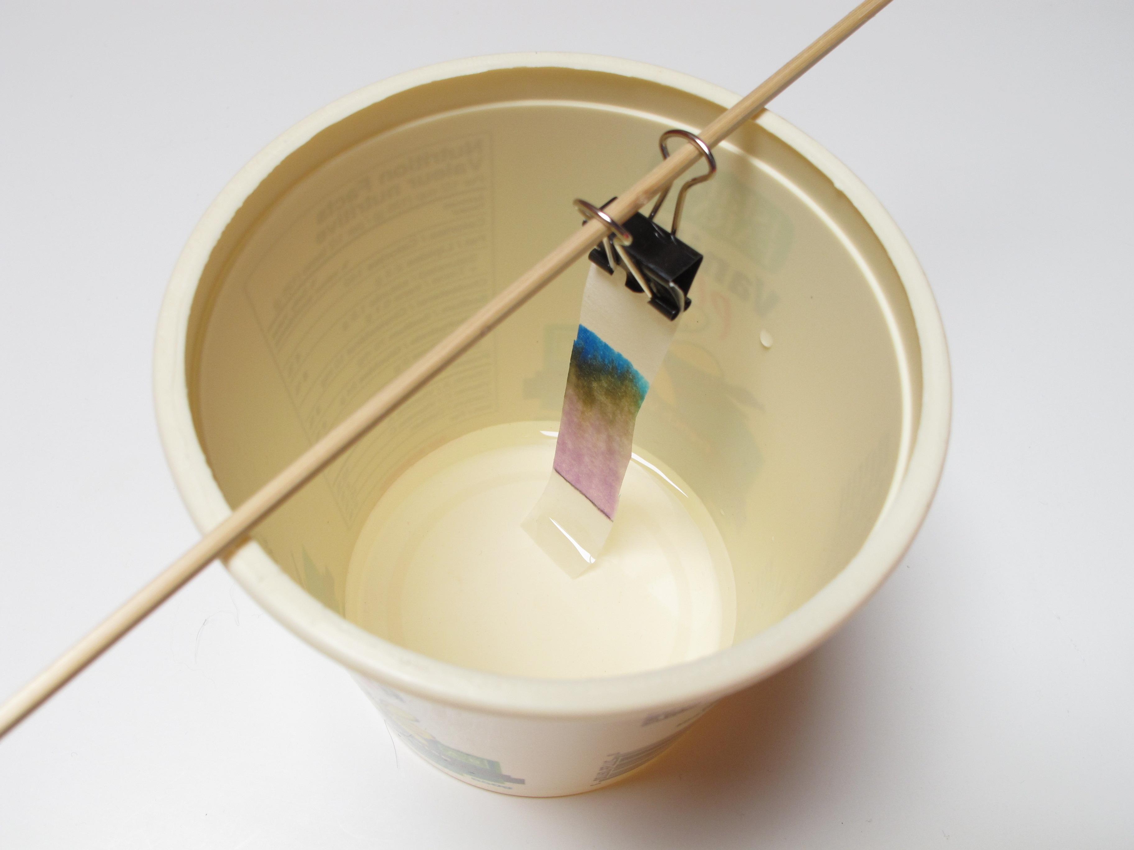 Chromatography with ink pens (black) and ink on a note ingridscience.ca