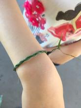 Twined grass bracelet