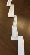 Long structure from one piece of paper
