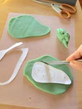 then cut out playdough in the shape of the next smallest contour line... then the next...