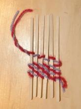 Twine around uprights