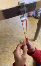 Join elastics and measure total stretch