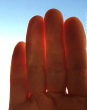 Using sunlight to see blood in your body