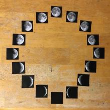 Moon phases puzzle for older students