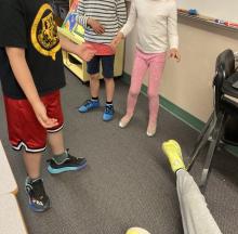 acting out how popcorn pops