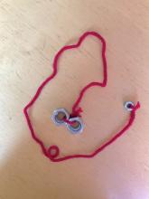 Materials: string and nuts