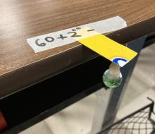 Time on the clock used for long stick times