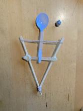 Catapult with chopstick frame