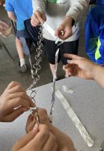 Test classroom materials for conductance (using home-made wires)