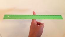 Balance point of a ruler