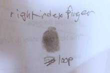 fingerprint close-up