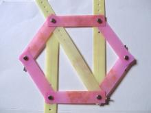 Any shape can be made sturdy by adding cross pieces to split it into triangles