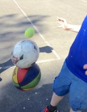 Attempting a bounce three balls