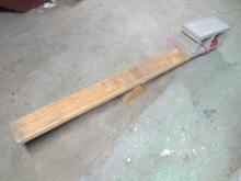 Lifting a concrete block, fulcrum position changes the force needed