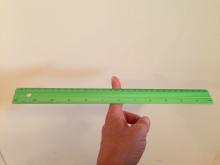 Balance point of a ruler