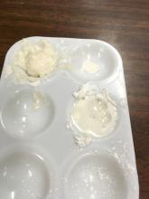 Testing baking powder components to see which combinations make a gas