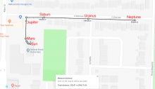 Route from a school