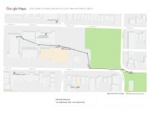 Route from school to a nearby park