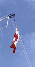 flag pole simple pulley